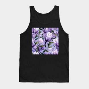 Lavender Flower Pattern Type 1 Tank Top